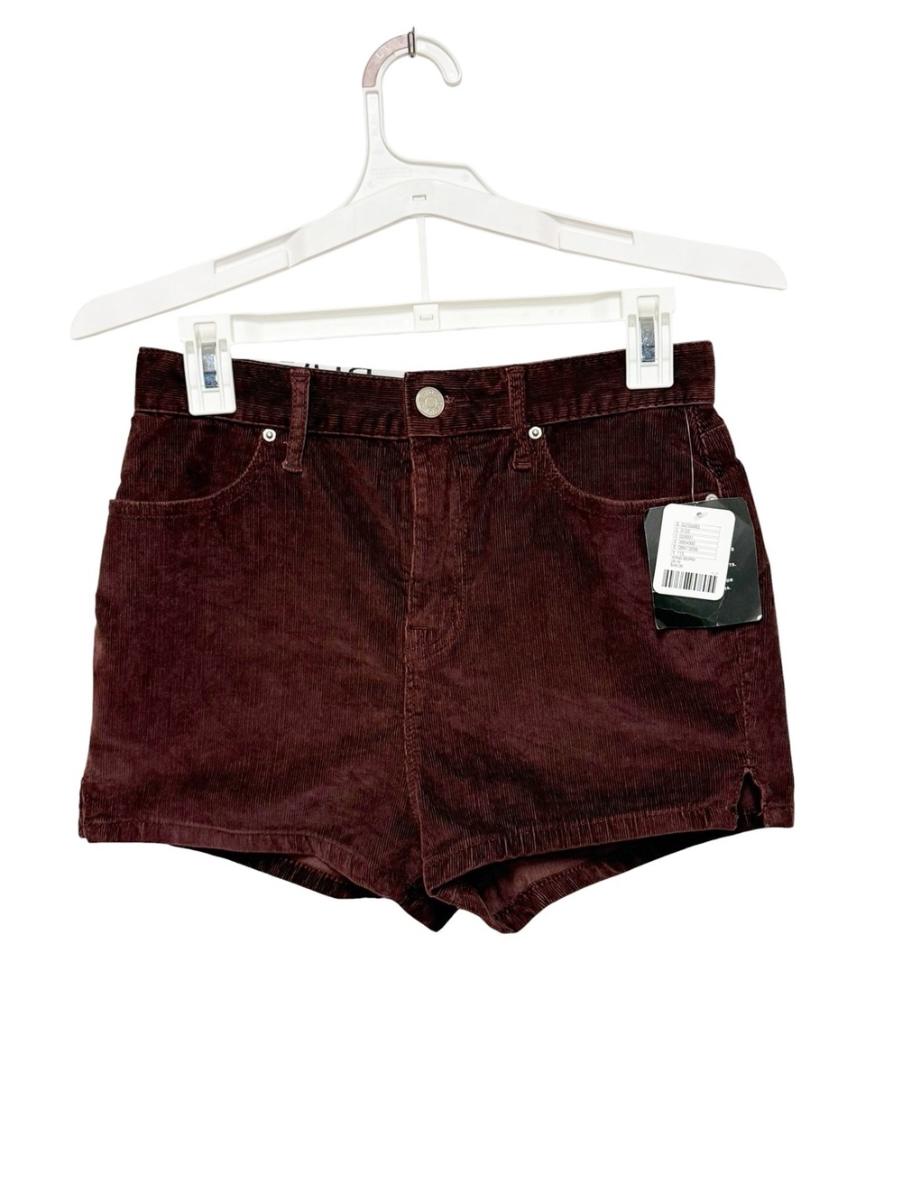 BDG Katie Corduroy Shorts 26 Burgundy High Rise 70s Vintage Retro Fall